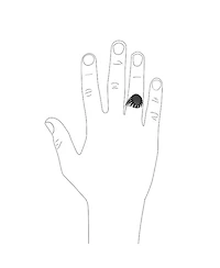 Bling Jewelry Biker Animal Claw Set Large Oval Cabochon Signet Statement Western Ring Oxidized Silver