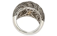 Suzy Levian New York Suzy Levian Sterling Silver Cubic Zirconia Roping Ring