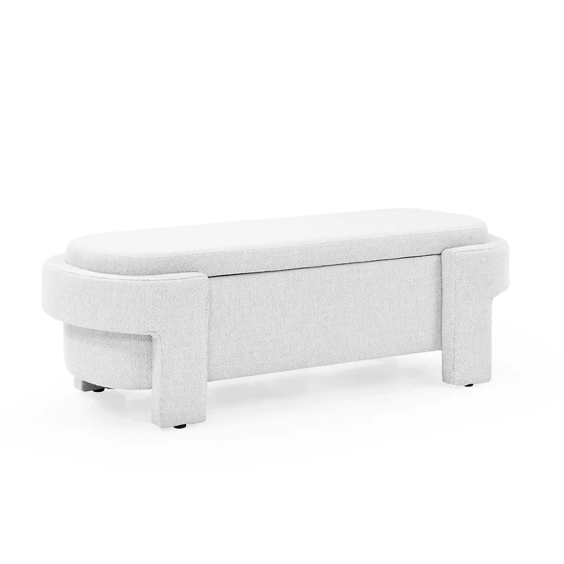 Streamdale Upholstered Linen Bench with Storage
