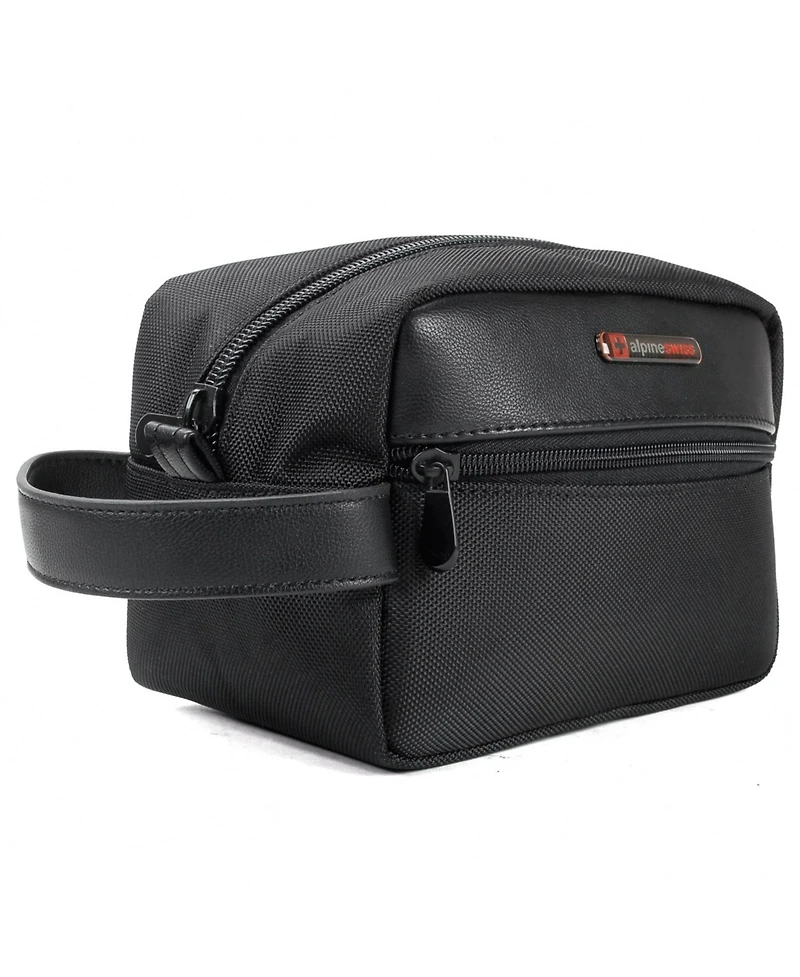 Alpine Swiss Hudson Shaving Kit Dopp Kit Overnight Toiletry Bag Travel Case New