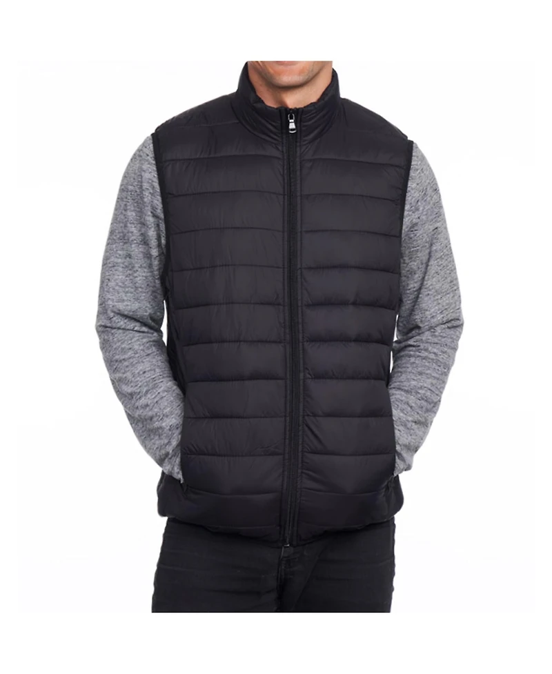 Alpine Swiss Clark Mens Puffer Vest Down Alternative Water Resistant Packable Outerwear Zip Up Pockets Warm Versatile Layer
