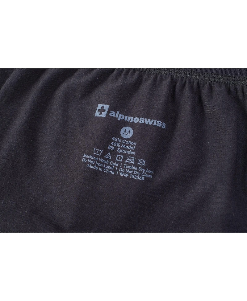 Alpine Swiss Men's Boxer Briefs 3 Pack Underwear Breathable Comfortable Trunks