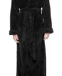 Arus Men's Shawl Collar Full Ankle Length Fleece Bathrobe