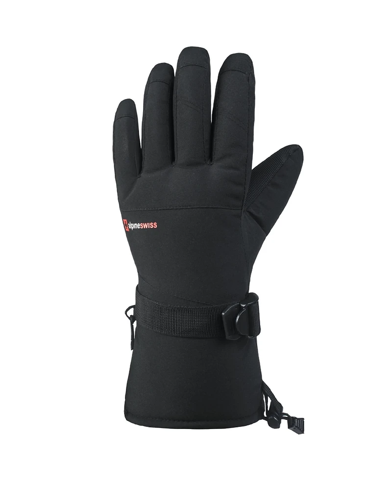 Alpine Swiss Mens Waterproof Ski Gloves Snowboarding 3M Thinsulate Winter