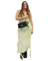 Coach Quilted Tabby Medium Leather Shoulder Bag 26