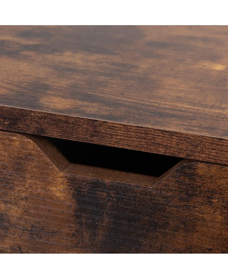 Streamdale Furniture 2-Drawer Nightstand in Rustic Brown