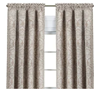 Kate Aurora Royal Living 2 Piece Curtain Panels - 63 in. Long Ivory