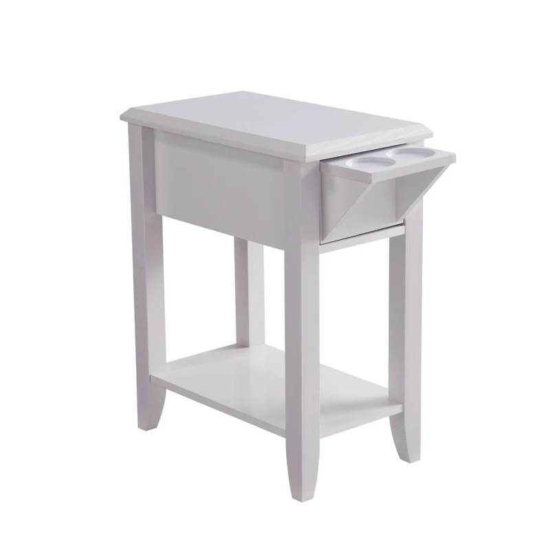 Simplie Fun Chairside Table White