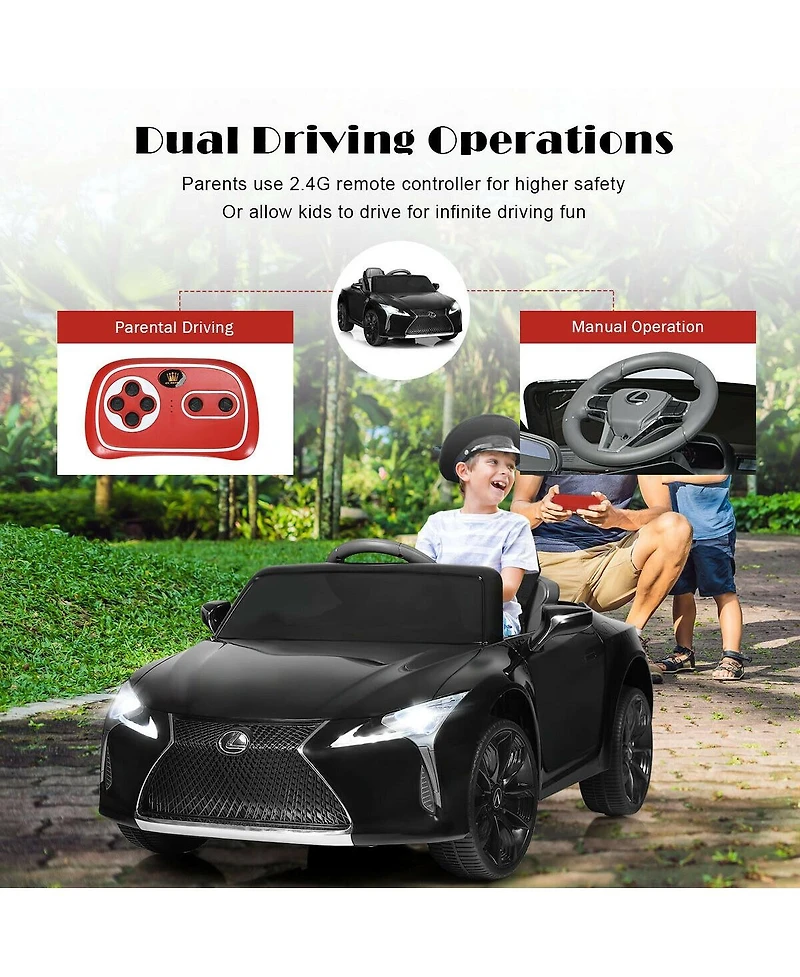 Sugift Lexus LC500 Licensed Kids 12V Ride Remote Control Electric Vehicle