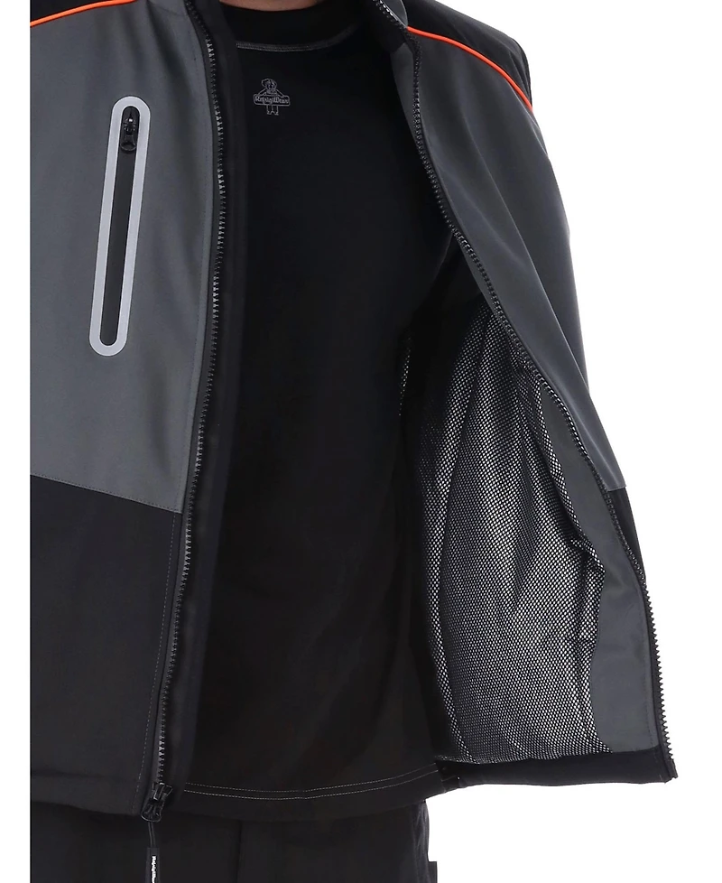 RefrigiWear Men's PolarForce Vest Insulated Winter Vest, Lightweight Cold-Weather Layer