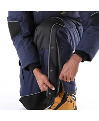 RefrigiWear Big & Tall 54 Gold Coveralls Insulated Work Overalls, Cold Weather Protection for Full-Body Warmth