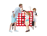 Slickblue 3.5 Feet Tall Jumbo 4 to Score Giant Game Set with 42 Jumbo Rings