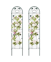 Slickblue 2 Pack 86.5 x 20 Inches Metal Garden Trellis for Climbing Plants