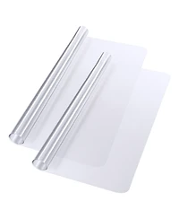 Yescom Clear Office Chair Mat for Hardwood 60"x46" Rectangle 2PCS Plastic Floor Protector for Rolling Desk Chairs 1/16" Thickness