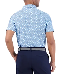 Ben Sherman Psychedelic Helmet Tech Jersey Sports Fit Polo