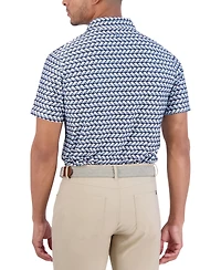 Ben Sherman Art Deco Tech Jersey Sports Fit Polo