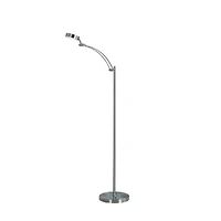 Streamdale 54-Inch-Long Tinsley Silver Integrated Led Task Floor Lamp