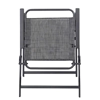 Streamdale Furniture 4-Person Metal Patio Set with Umbrella in Black