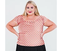 Calypsa Plus Zoey Crop Swim Top