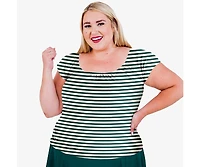 Calypsa Plus Zoey Crop Swim Top