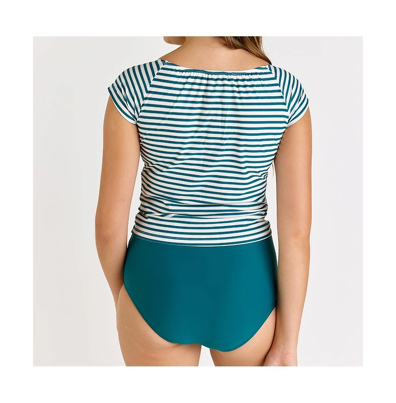 Calypsa Plus Zoey Crop Swim Top