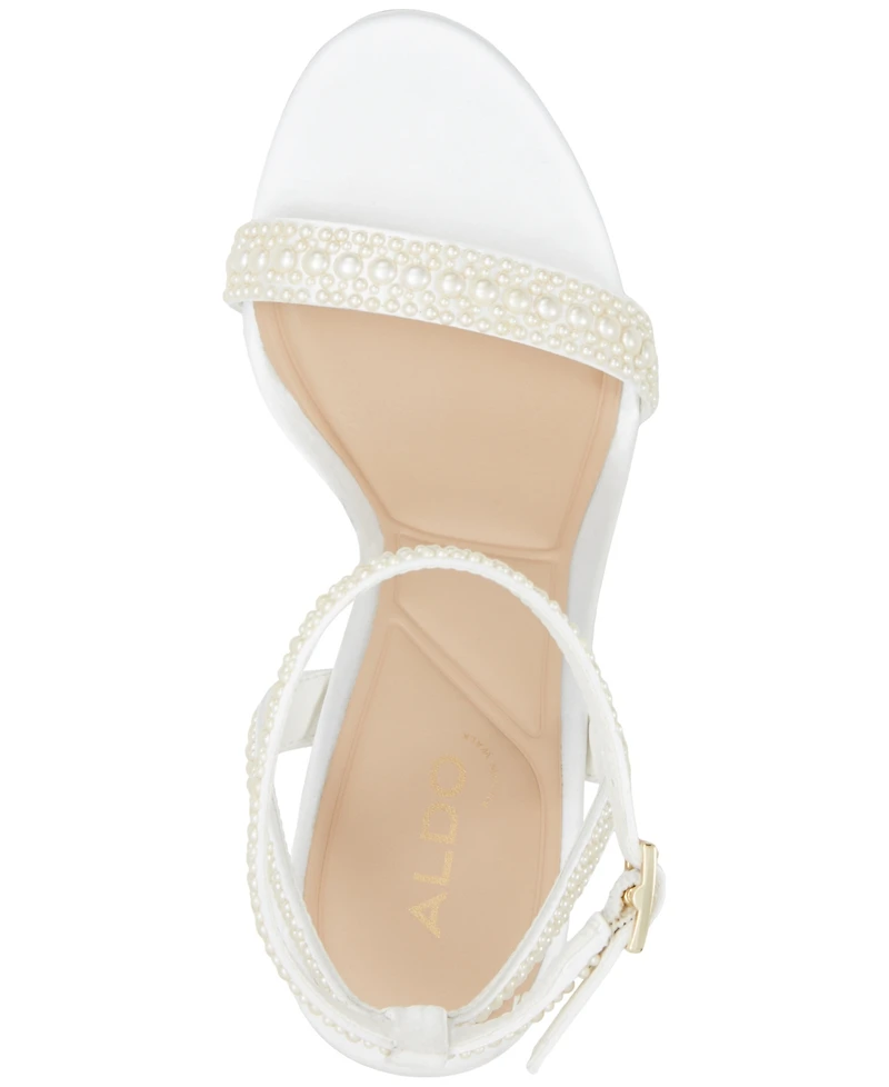Aldo Women's Perlea Two-Piece Imitation Pearl Dress Sandals