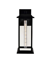 Cwi Lighting 16.4" Metal Blackbridge 1 Light Outdoor Wall Lantern