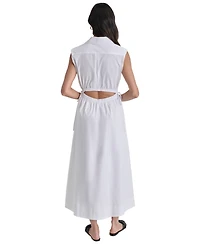 Dkny Jeans Women's Back-Cut-Out Sleeveless Maxi Dress