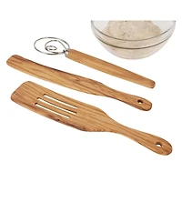 Rsvp International Basic Olive Wood 12.5" x 2.5" Slotted Spurtle