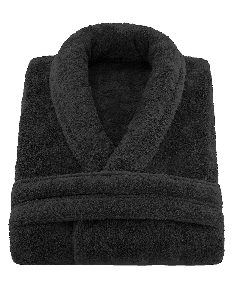 American Soft Linen Unisex Luxury Hotel Spa Warm Shawl Collar Plush Fleece Bath Robe