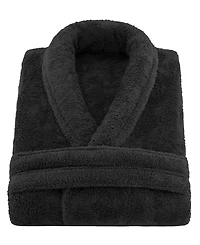 American Soft Linen Unisex Luxury Hotel Spa Warm Shawl Collar Plush Fleece Bath Robe