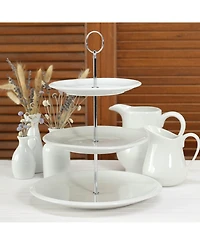 Bia Cordon Bleu Porcelain 3-Tier Dessert Serving Stand