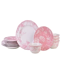 222 Fifth Adelaide 12 Pc Dinnerware Set, Service for 4
