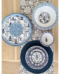 Q Squared Pagoda Dinner Plates, Set of 4