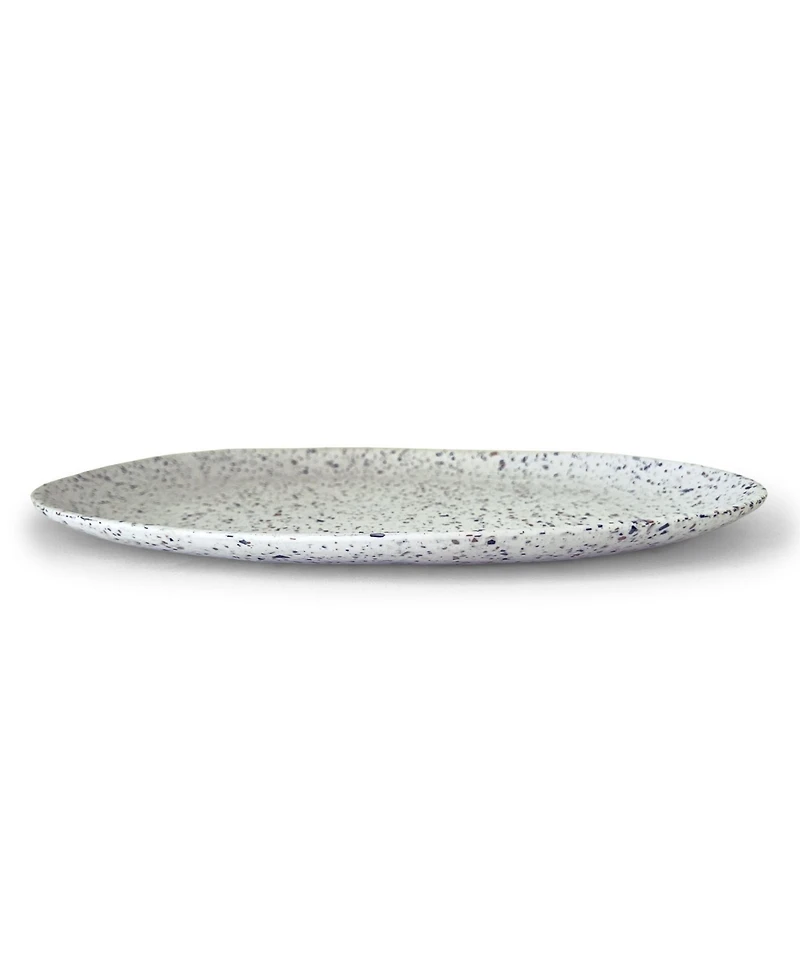 Q Squared Terrazzo 18" x 13" Oval Platter