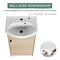 Streamdale 18 Inch Freestanding Bathroom Vanity