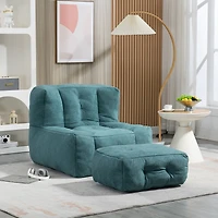 Streamdale Bean bag and ottoman set for adults and kids