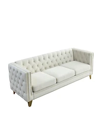 Streamdale 3 Seater + 2 Seater Combination Sofa.Beige Velv