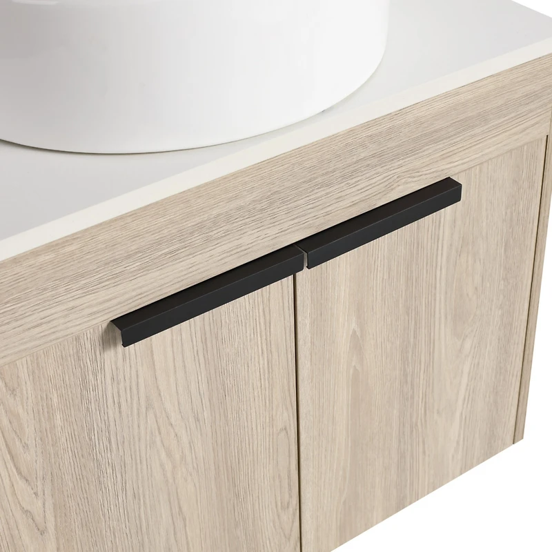 Streamdale 24" Modern Design Float Bathroom Vanity With Ceramic Basin Set
