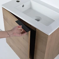 Streamdale 22" Floating Bathroom Vanity with Sink & Soft Close Door