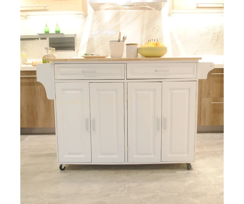 Streamdale Mobile Kitchen Island with Luxury Design