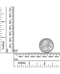 Bling Jewelry 14K Yellow Gold Small Bow Stud Earrings Cubic Zirconia