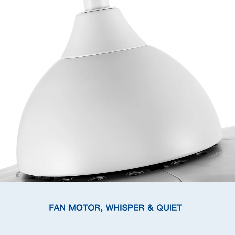 Streamdale Modern 60 In Integrated Led Ceiling Fan Lighting With White Abs Blade