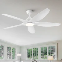 Streamdale Modern 60 In Integrated Led Ceiling Fan Lighting With White Abs Blade