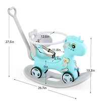 Streamdale Toddler Rocking Horse and Unicorn Balance Bike Ride On