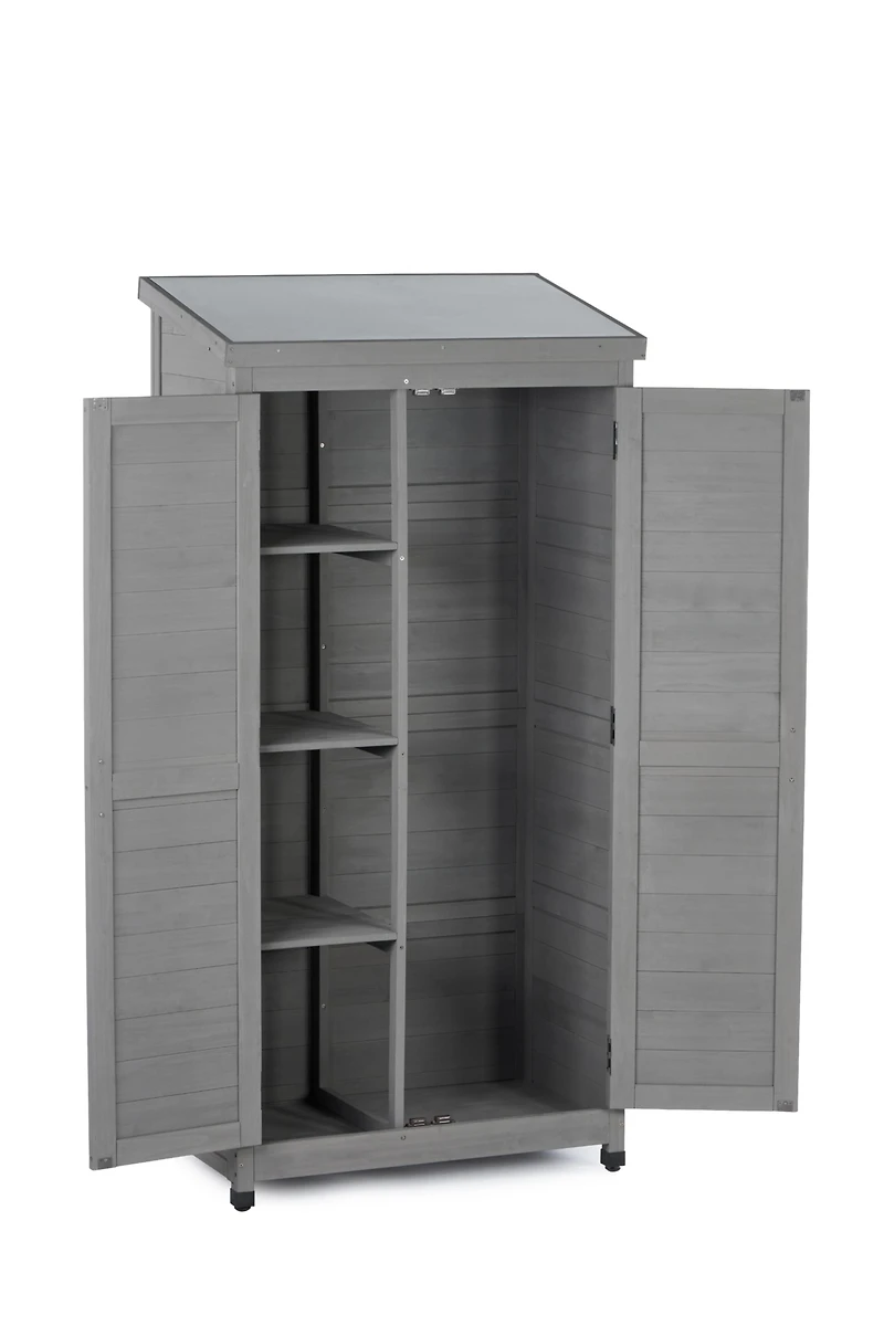 Streamdale Garden Shed with Metal Top and Wood Frame
