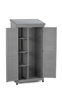 Streamdale Garden Shed with Metal Top and Wood Frame