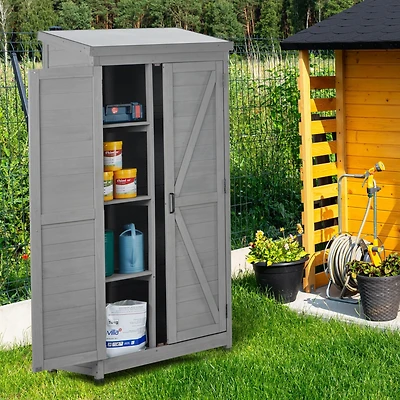 Streamdale Garden Shed with Metal Top and Wood Frame