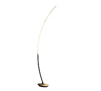 Streamdale Furniture 62.25-Inch Bradie Brushed Nickel Led Arc Tube Floor Lamp