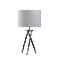 Streamdale Acrylic Led Table Lamp with Silver Legs